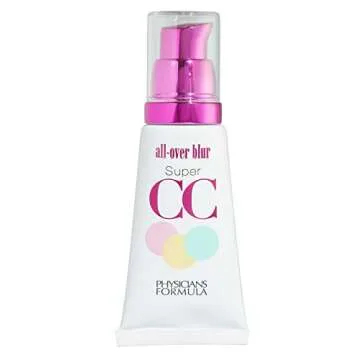 Physicians Formula Super CC+ Cream Foundation, Light Medium, Dermatologist Approved, Color-Correction and Care All-Over Blur CC Cream