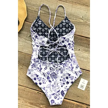 CUPSHE Light Up The Night Reversible One-Piece Swimsuit