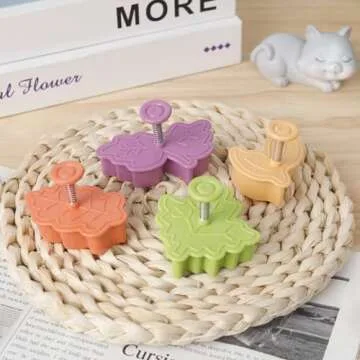Yunko Cake Leaves Set of 4 Cutters for Baking Fun