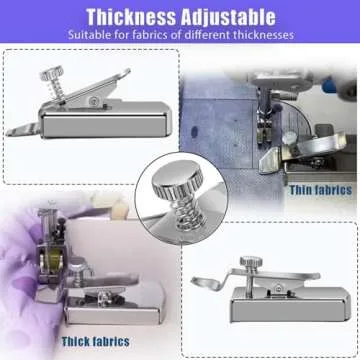 Upgraded Magnetic Seam Guide for Sewing Machine, Magnetic Sewing Guide with Clip, Hemmer Guide, Multifunctional Hem Guide, Universal Sewing Machine Attachments, Sewing Supplies Accessories