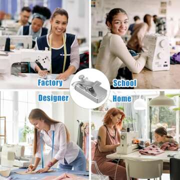 Upgraded Magnetic Seam Guide for Sewing Machine, Magnetic Sewing Guide with Clip, Hemmer Guide, Multifunctional Hem Guide, Universal Sewing Machine Attachments, Sewing Supplies Accessories