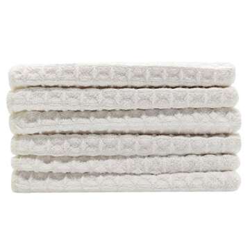 VeraSong Microfiber Kitchen Cleaning Cloth Thick Dish Rags Waffle Weave Washcloths Dish Cloths Ultra...