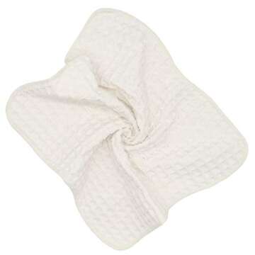 VeraSong Microfiber Kitchen Cleaning Cloth Thick Dish Rags Waffle Weave Washcloths Dish Cloths Ultra Absorbent Odor Free 12inch X 12inch 6 Pack Beige