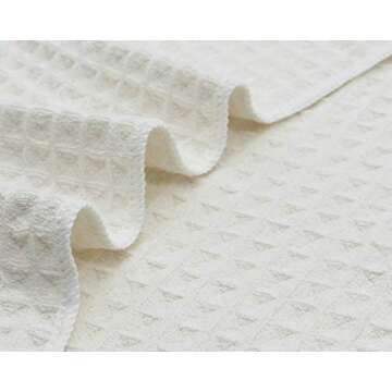 VeraSong Microfiber Kitchen Cleaning Cloth Thick Dish Rags Waffle Weave Washcloths Dish Cloths Ultra Absorbent Odor Free 12inch X 12inch 6 Pack Beige