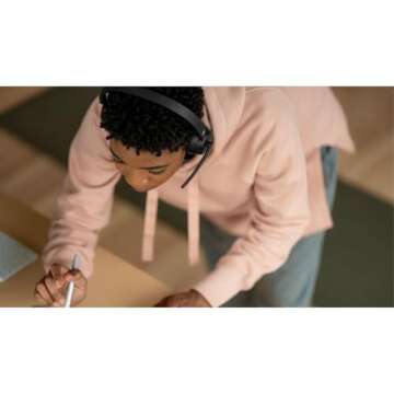 Microsoft Modern - Wireless Headset,Comfortable Stereo Headphones with Noise-Cancelling Microphone, ...