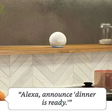 Echo Dot with Clock & Sengled Color Bulb Smart Kit