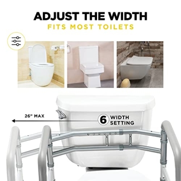 Toilet Safety Rails for Elderly & Disabled Support