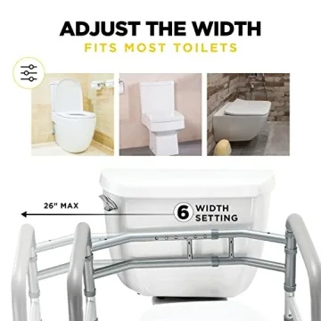 Toilet Safety Rails for Elderly & Disabled Support