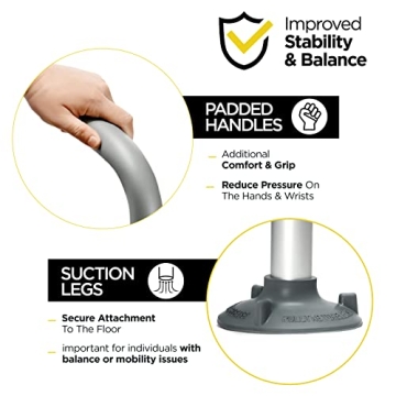 Toilet Safety Rails for Elderly & Disabled Support