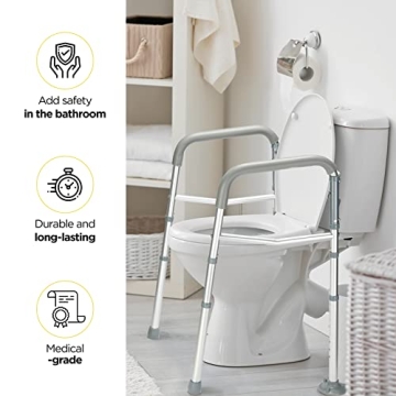Toilet Safety Rails for Elderly & Disabled Support
