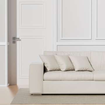 Pluden Flexible Wall Molding Trim, 0.9Inch x 16.4 Feet Peel and Stick Chair Rail Panel Molding, Paintable Self-Adhesive Wall Trim for Home Decoration & Wall Protection