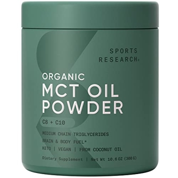 Organic MCT Oil Powder for Keto Vegan Brain Fuel Energy