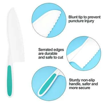 DIKAKO Kids Knife Set - Safe Cooking Tools for Children