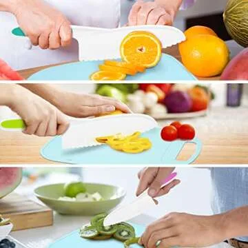 DIKAKO Kids Knife Set - Safe Cooking Tools for Children