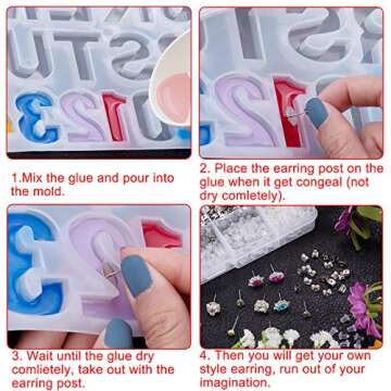 BQTQ 2600 Pcs Earring Making Kit for DIY Jewelry