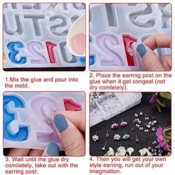 BQTQ 2600 Pcs Earring Making Kit for DIY Jewelry