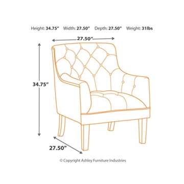 Signature Ashley Drakelle Distressed Accent Chair