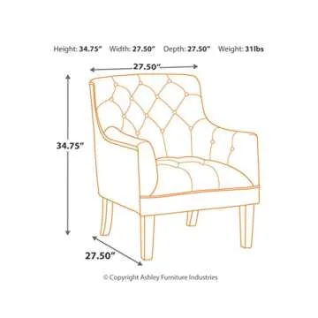 Signature Ashley Drakelle Distressed Accent Chair