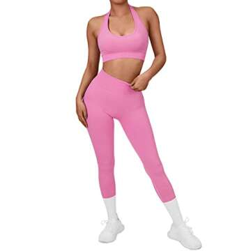 SUUKSESS Women Halter Sports Bra for Stylish Workouts