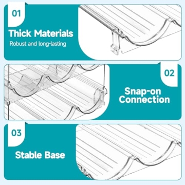 Stackable Water Bottle Organizer for Easy Storage