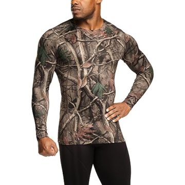 TSLA Men's Thermal Long Sleeve Compression Shirt for Winter Sports and Activities