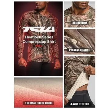 TSLA Men's Thermal Compression Shirt for Ultimate Warmth
