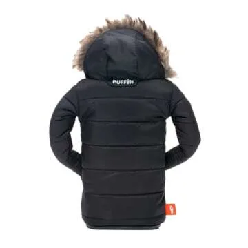 Puffin - The Pahka Parka - Insulated 12 oz Can Cooler I Beer Bottle & Soda Can Insulator, Keep Drinks and Beverages Cold - Black
