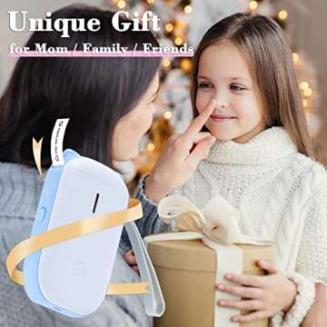 CLABEL Barcode Label Printer (Blue)