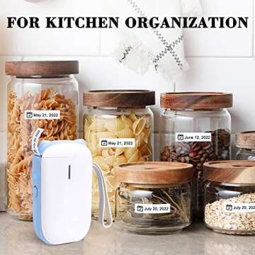 CLABEL Barcode Label Printer (Blue)