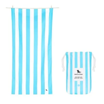 Dock & Bay Beach Towel - Quick Dry, Sand Free - Compact & Lightweight for All Occasions