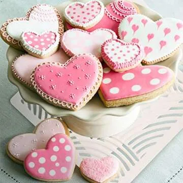 30 Pieces Cookie Stencil 5.1 x 5.5 Inch Cakes Baking Templates Floral Leaf Cake Stencil for DIY Craft Wedding Birthday Party