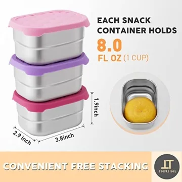 Eco-Friendly Stainless Steel Snack Containers for Kids