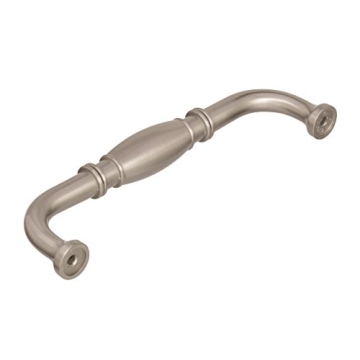 Amerock | Cabinet Pull | Satin Nickel | 5-1/16 inch (128 mm) Center to Center | Granby | 1 Pack | Drawer Pull | Drawer Handle | Cabinet Hardware