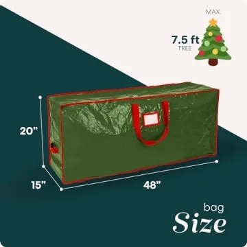 Durable Christmas Tree Storage Bag for 7.5ft Trees