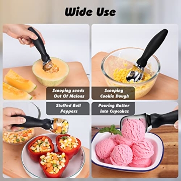 Durable Rainspire Ice Cream Scoop with Comfortable Handle