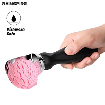 Durable Rainspire Ice Cream Scoop with Comfortable Handle