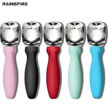 Durable Rainspire Ice Cream Scoop with Comfortable Handle