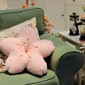 Tuelaly Cherry Blossom Pillow - Kawaii Room Decor for Girls
