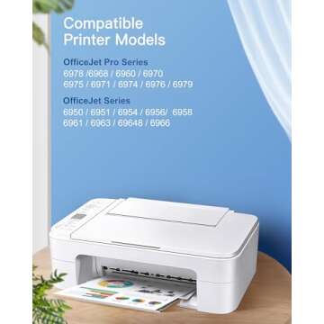 GPC Image Compatible Ink Cartridge Replacement for HP 902XL 902 Ink Cartridges to use with Officejet 6978 6968 6962 6958 6970 6950 6960 Printer Tray (Black, Cyan, Magenta, Yellow, 4 Pack)