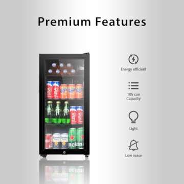 Compact HAILANG Beverage Cooler for Home and Office