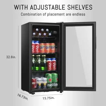 Compact HAILANG Beverage Cooler for Home and Office