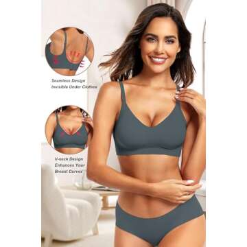 Vertvie Wireless Bras: Comfortable, Seamless, and Supportive Bralettes for Women