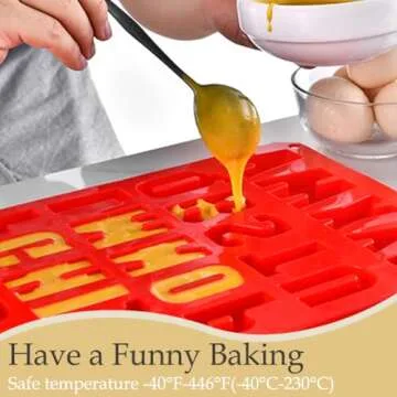 Versatile Silicone Letter Cake Mold for Creative Baking Fun