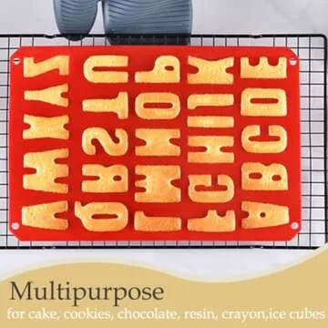Versatile Silicone Letter Cake Mold for Creative Baking Fun