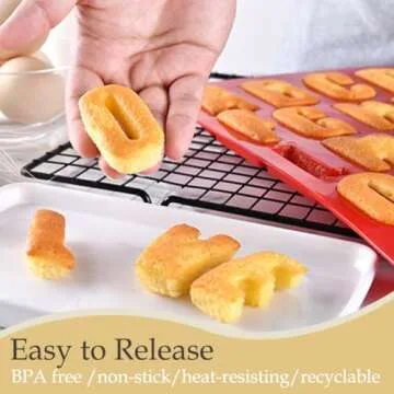 Versatile Silicone Letter Cake Mold for Creative Baking Fun