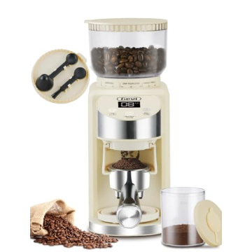 Gevi Electric Burr Coffee Grinder with 35 Grind Settings for Espresso, Drip, French Press - 120V