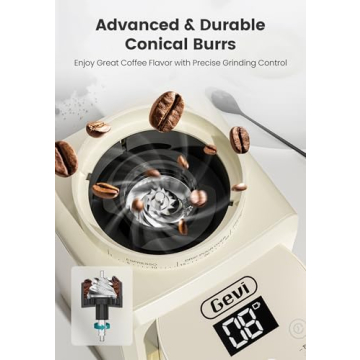 Gevi Electric Burr Coffee Grinder - 35 Grind Settings for All