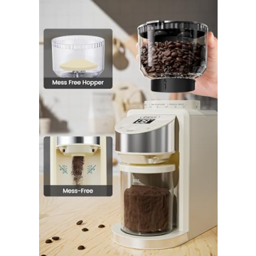 Gevi Electric Burr Coffee Grinder - 35 Grind Settings for All