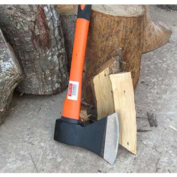 TABOR TOOLS Chopping Axe, Hand Axe, with Strong Fiberglass Handle and Anti-Slip Grip. J57A. (Choppin...