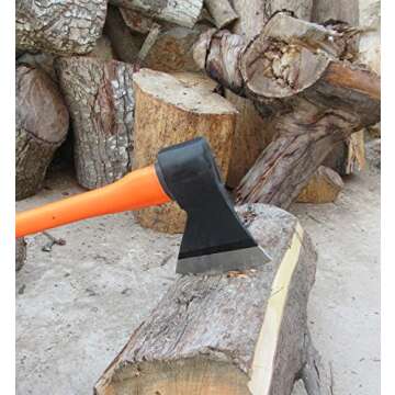 TABOR TOOLS Chopping Axe, Hand Axe, with Strong Fiberglass Handle and Anti-Slip Grip. J57A. (Chopping Axe, 24" Handle)
